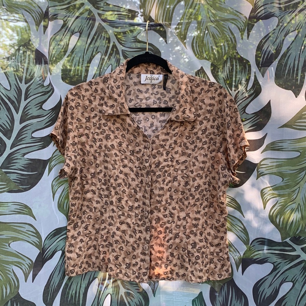 Vintage Jessica button down top